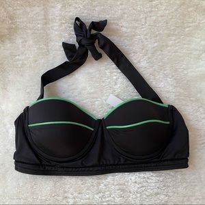 Zinke black swimsuit top SIZE MEDIUM